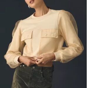Anthropologie Utility Pocket Pullover